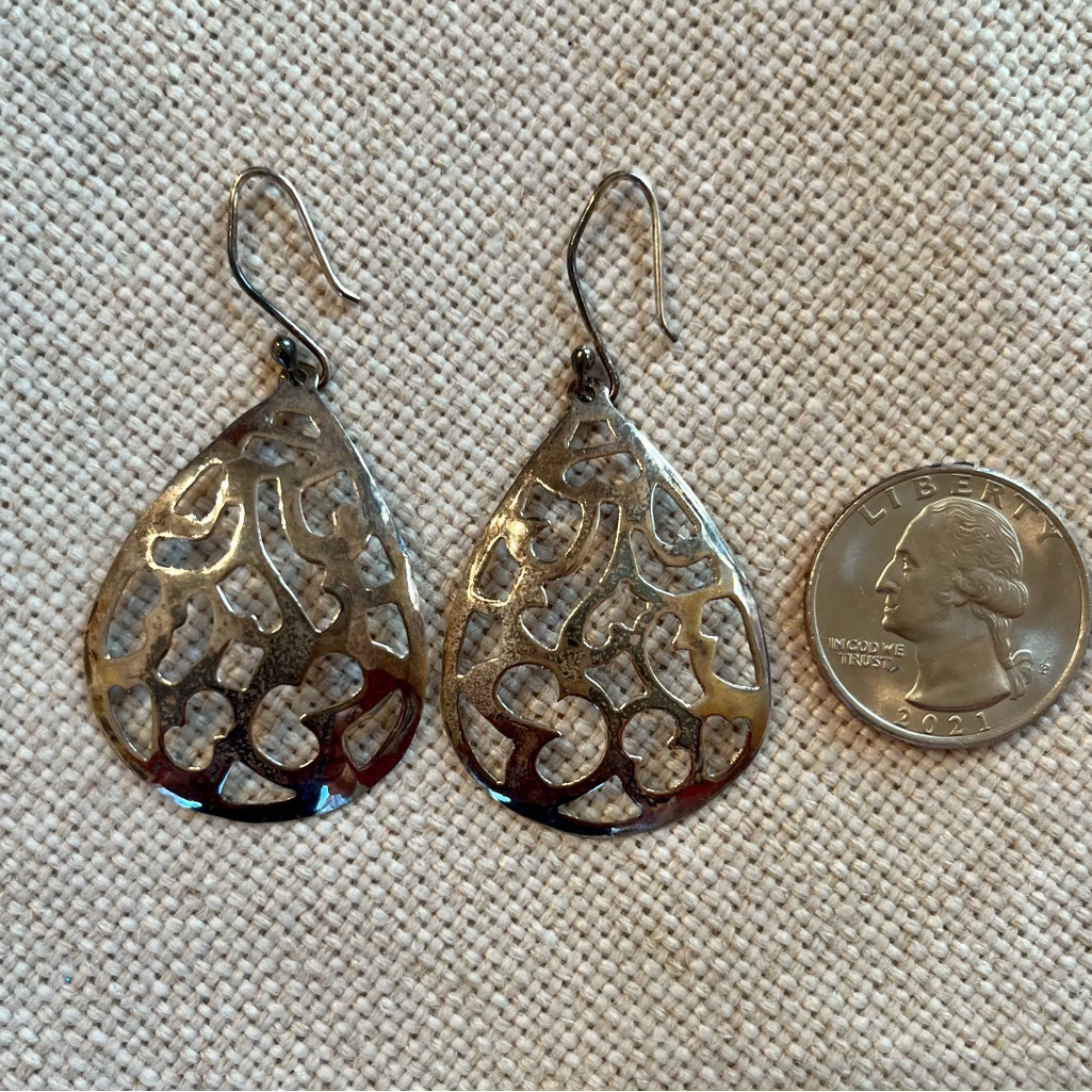 Hob Vintage Sterling Earrings. Signed.